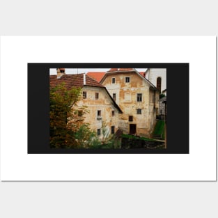 Historic Buildings in Skofja Loka 3 Posters and Art